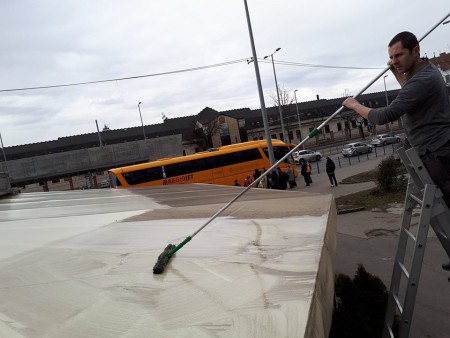 Ponyva takarítás-Szöglet Presszó-Népliget